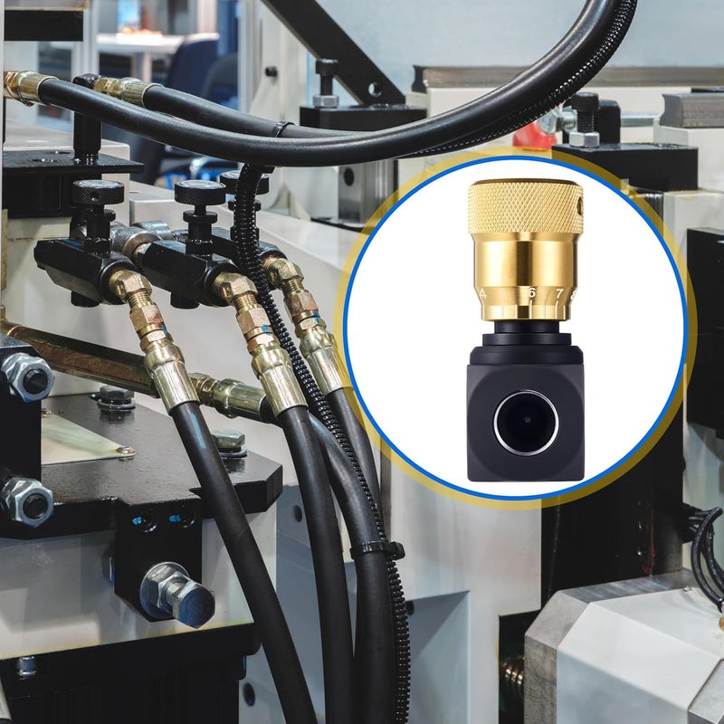 Pelopy 3/8 Inch Npt Ports Hydraulic Flow Control Needle Valve with Free Reverse Flow - Image 3